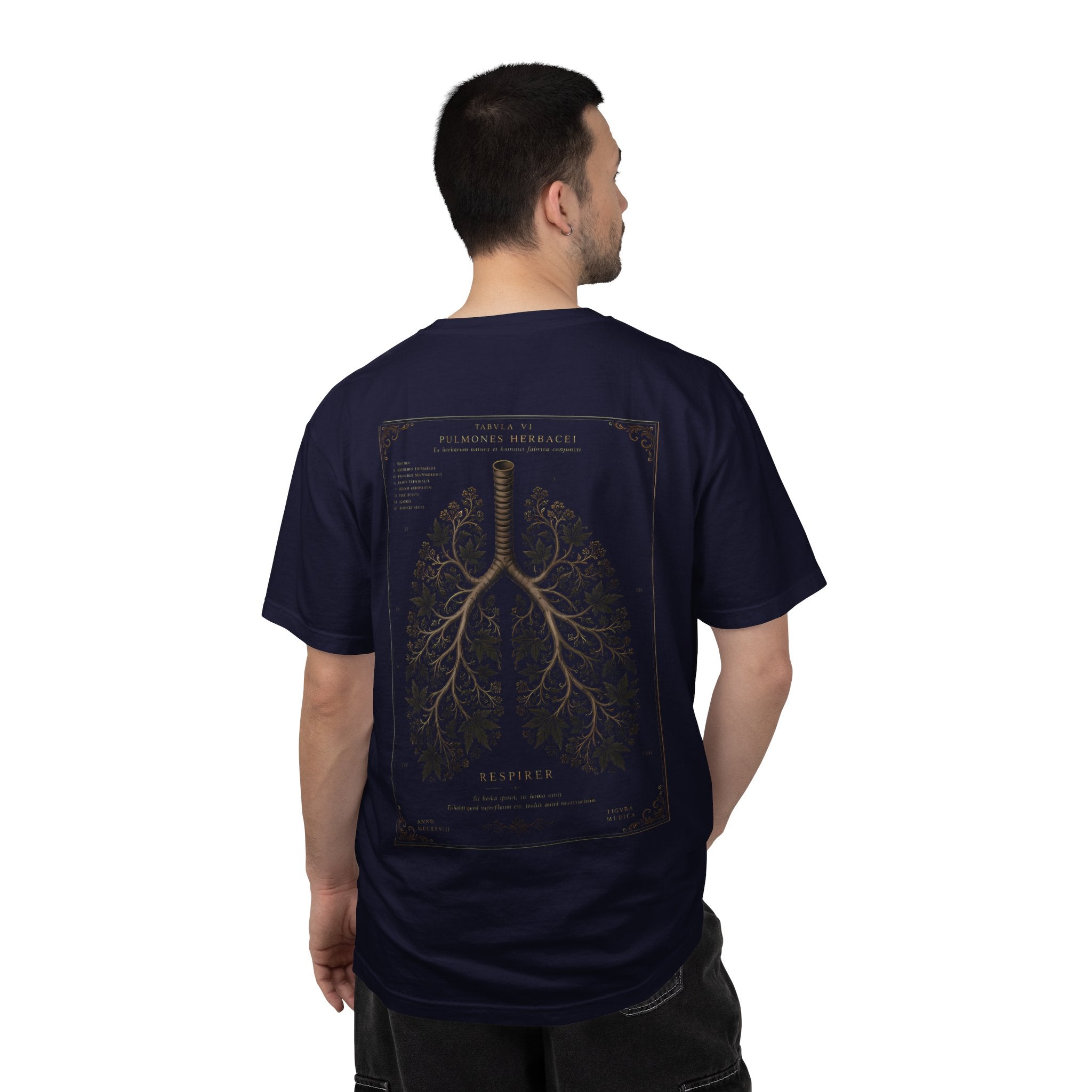 Anatomical Lungs T-Shirt — Botanical Respiratory Anatomy Graphic Tee