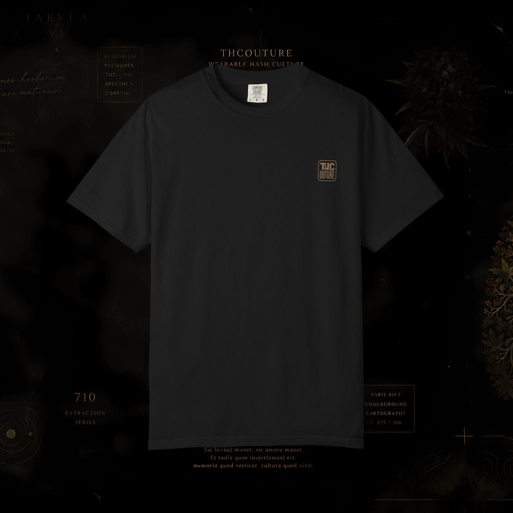 Vintage Apothecary Label T-Shirt — 'Sans Ordonnance' Retro Pharmacy Graphic
