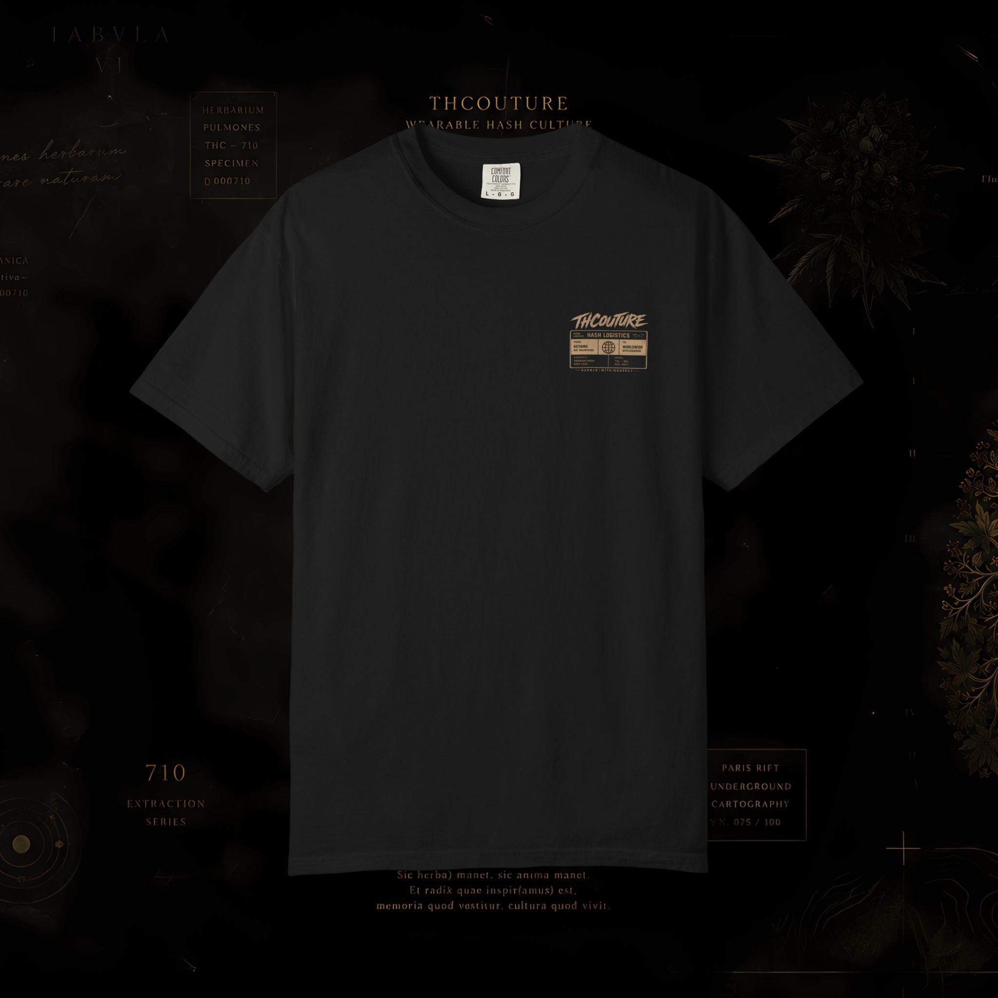 Herbal Tarot T-Shirt — 'Do Not' Mystic Cannabis Leaf Graphic Tee