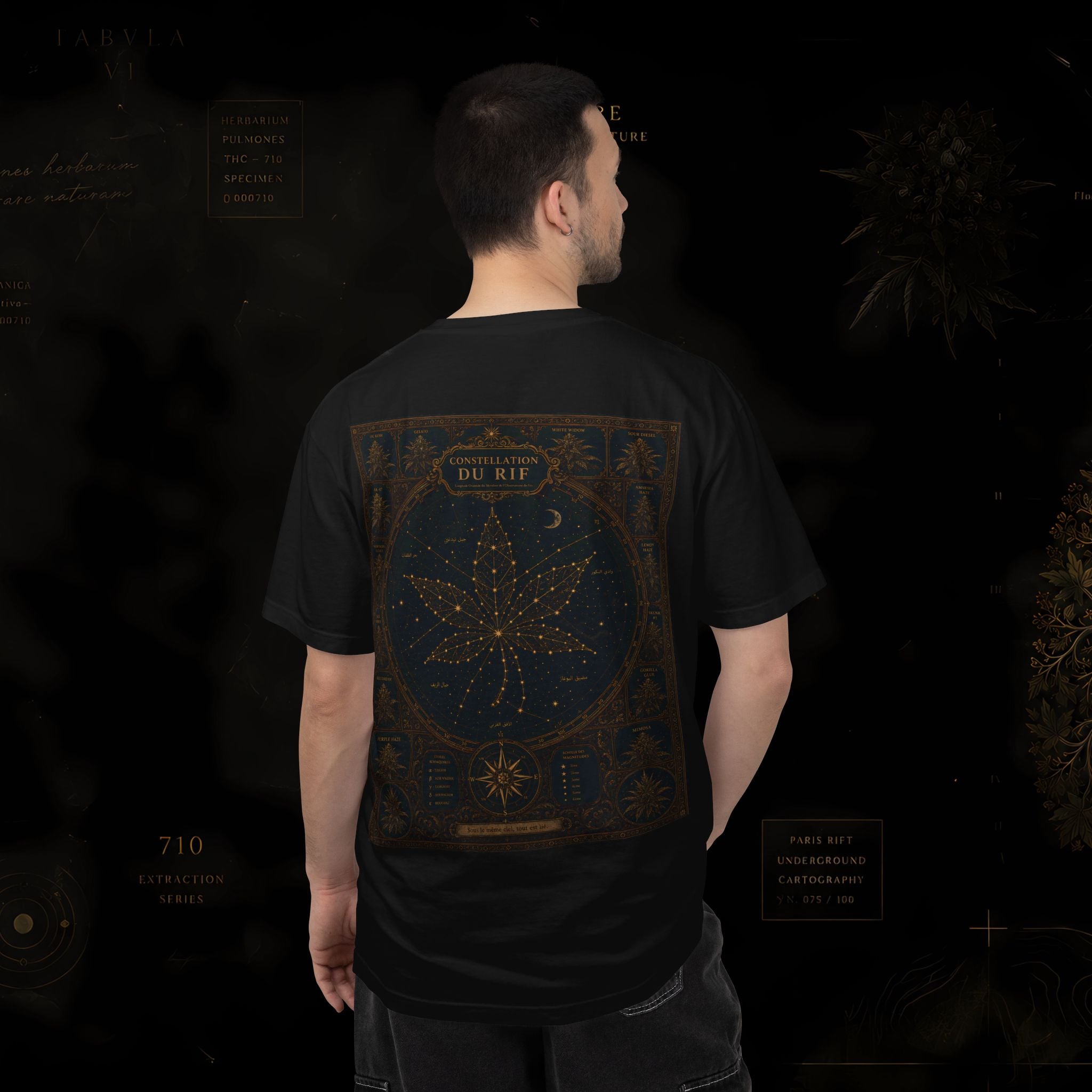 Herbal Tarot T-Shirt — 'Do Not' Mystic Cannabis Leaf Graphic Tee