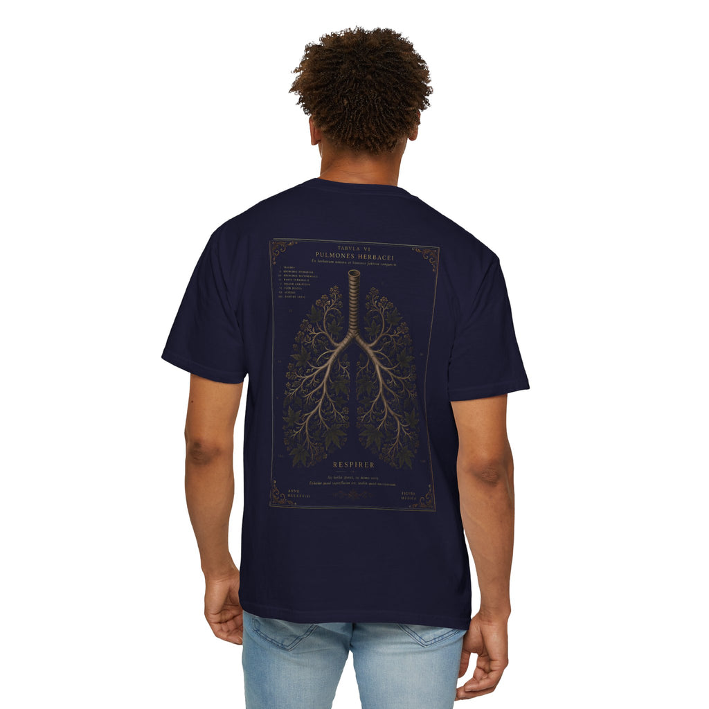 Anatomical Lungs T-Shirt — Botanical Respiratory Anatomy Graphic Tee