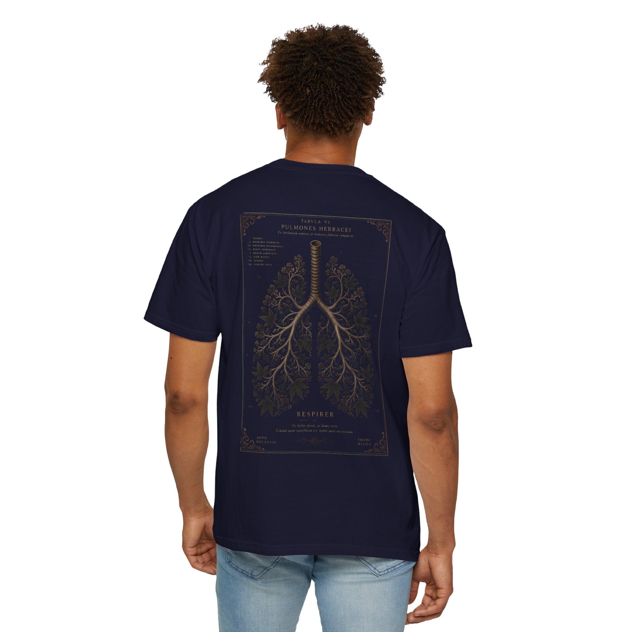 Anatomical Lungs T-Shirt — Botanical Respiratory Anatomy Graphic Tee