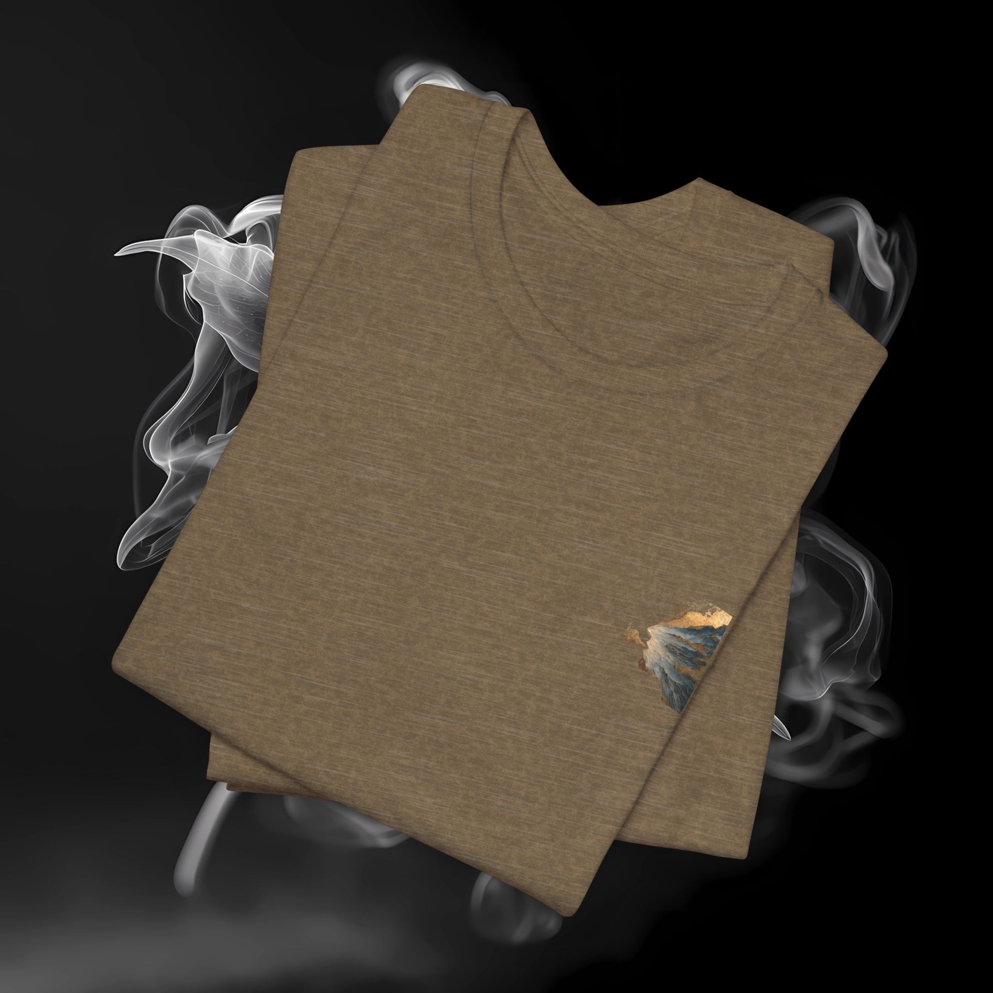 T-Shirt — Scenic Mountain Silhouette Tee (Back Print)