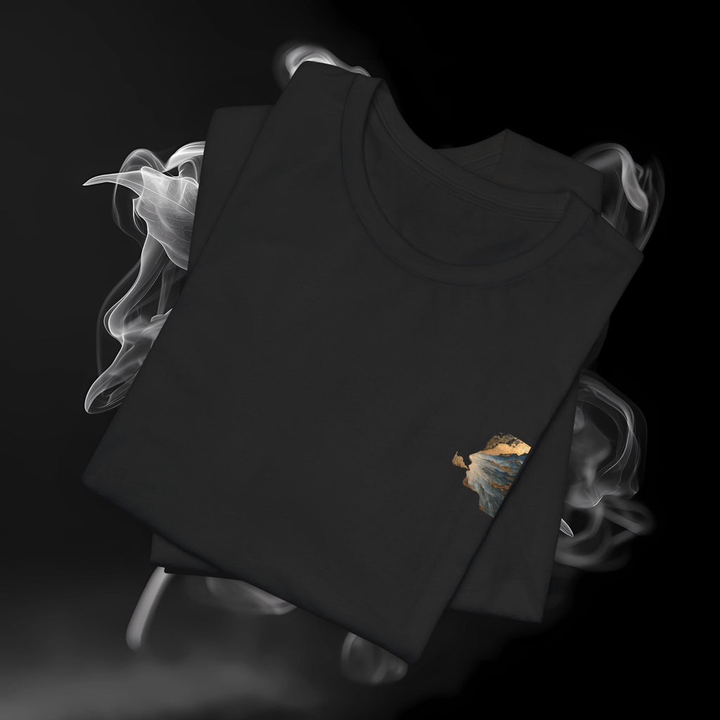 T-Shirt — Scenic Mountain Silhouette Tee (Back Print)