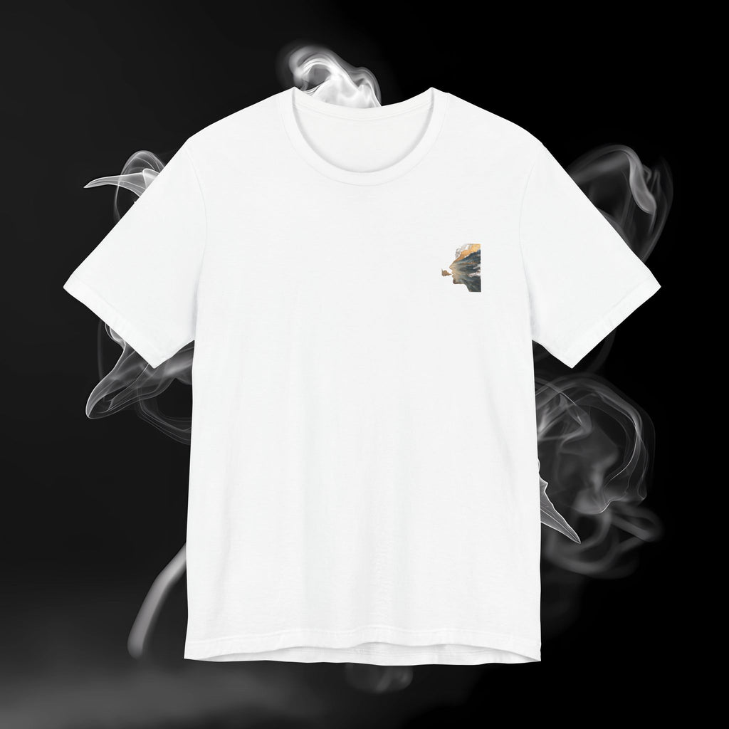 T-Shirt — Scenic Mountain Silhouette Tee (Back Print)