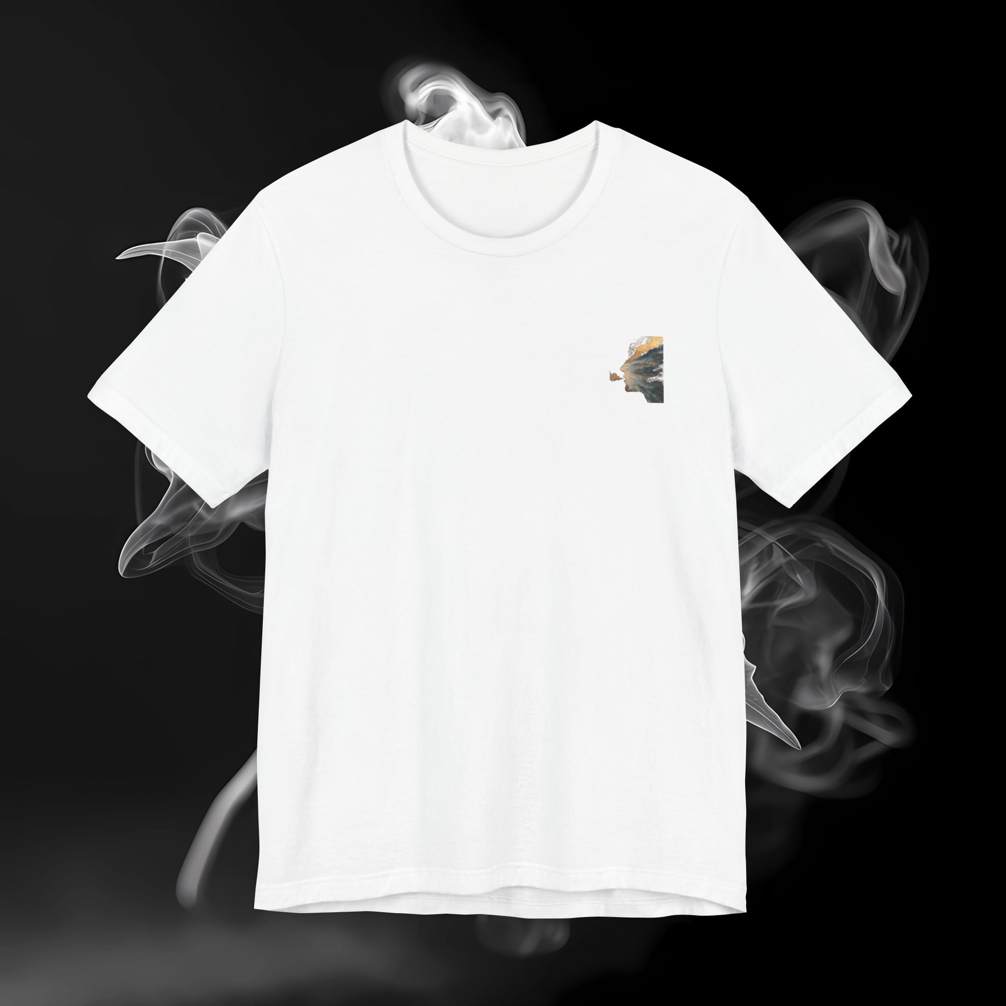 T-Shirt — Scenic Mountain Silhouette Tee (Back Print)