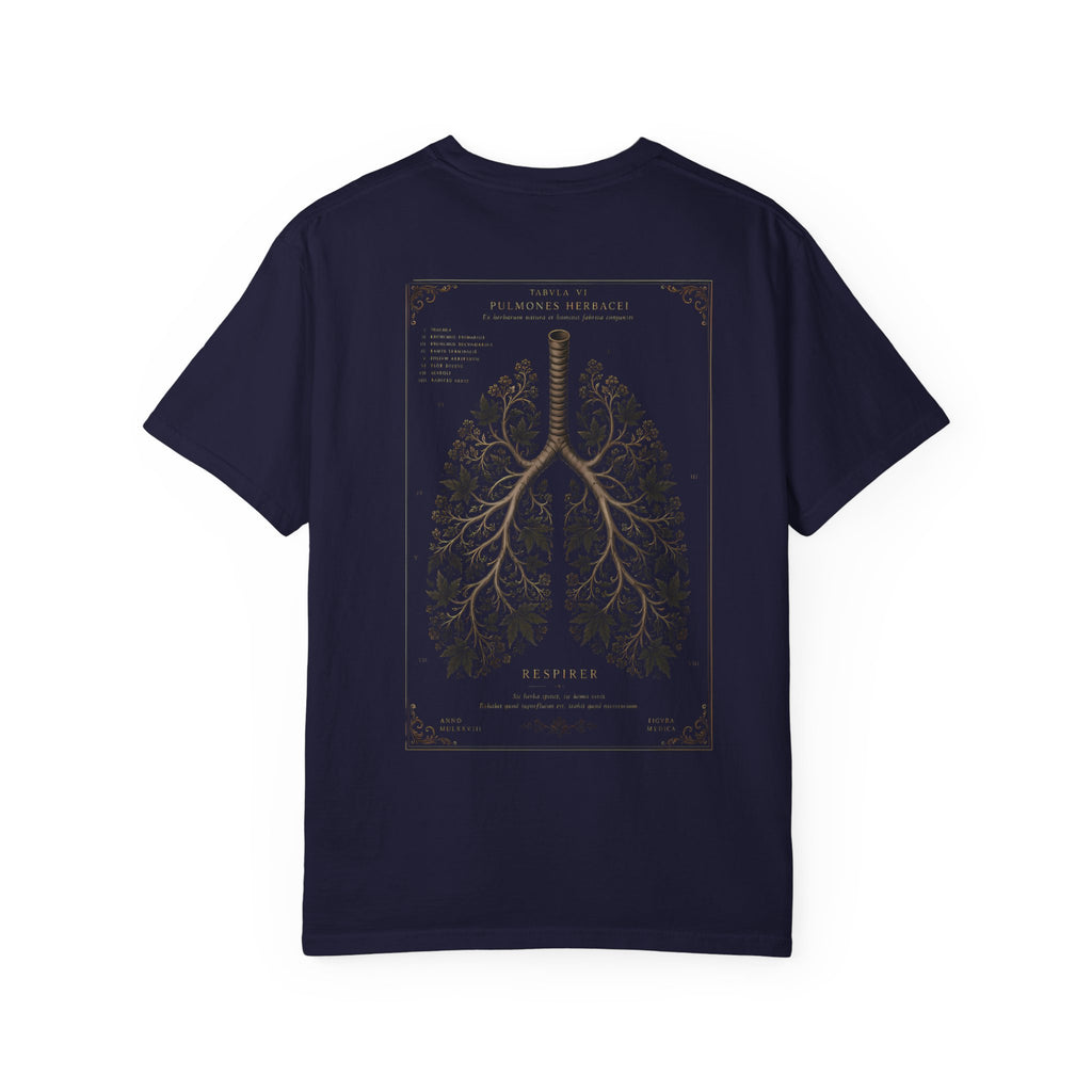 Anatomical Lungs T-Shirt — Botanical Respiratory Anatomy Graphic Tee