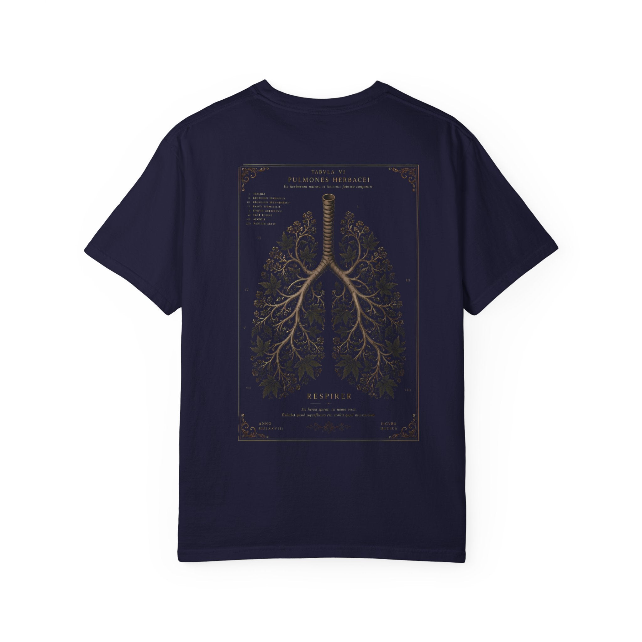 Anatomical Lungs T-Shirt — Botanical Respiratory Anatomy Graphic Tee