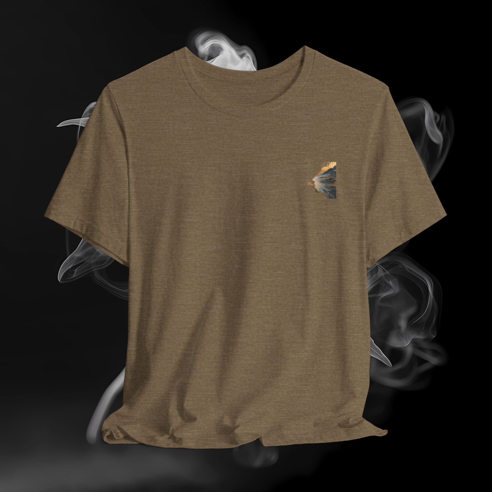 T-Shirt — Scenic Mountain Silhouette Tee (Back Print)