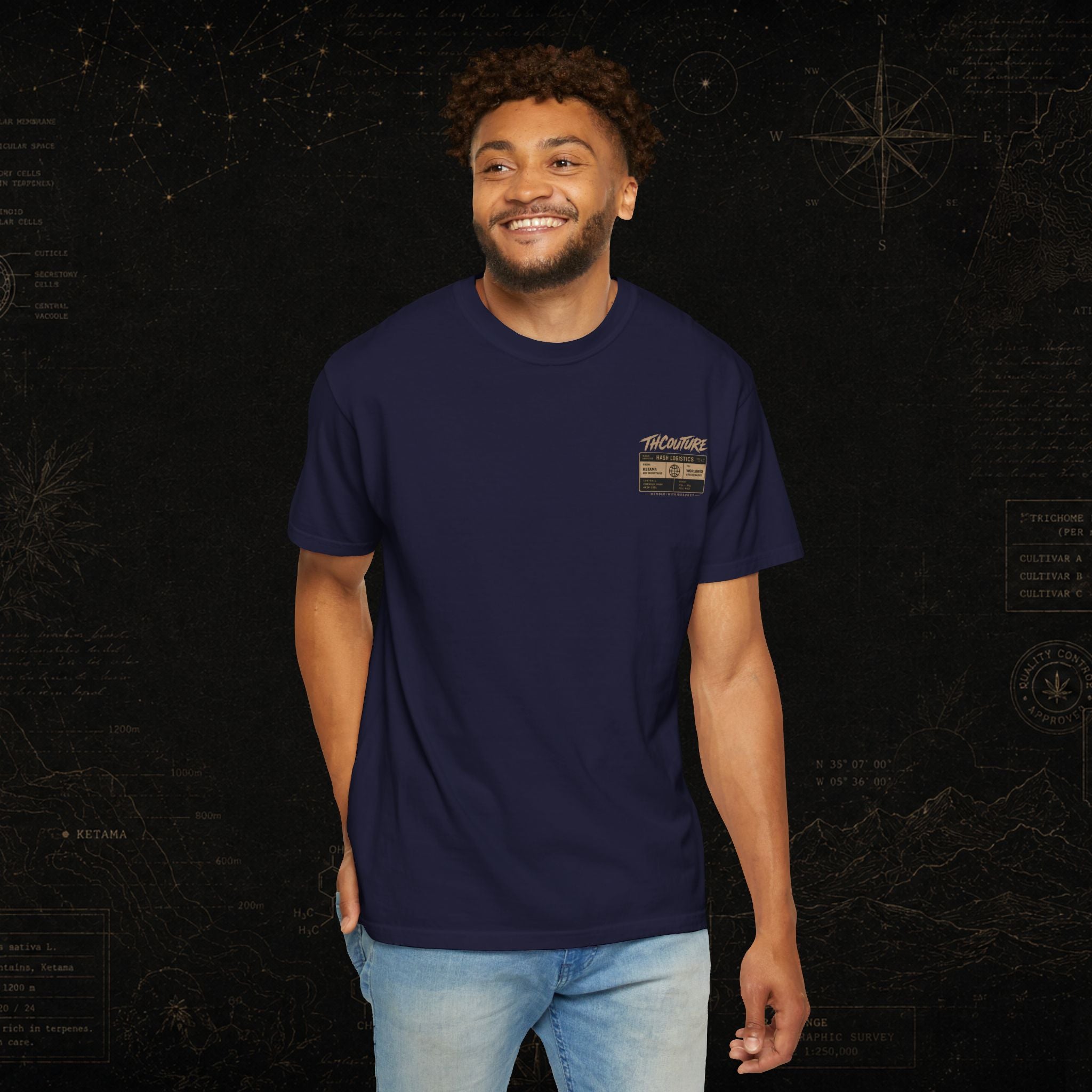 Passport RIF Graphic T-Shirt — Vintage Travel Pocket Print