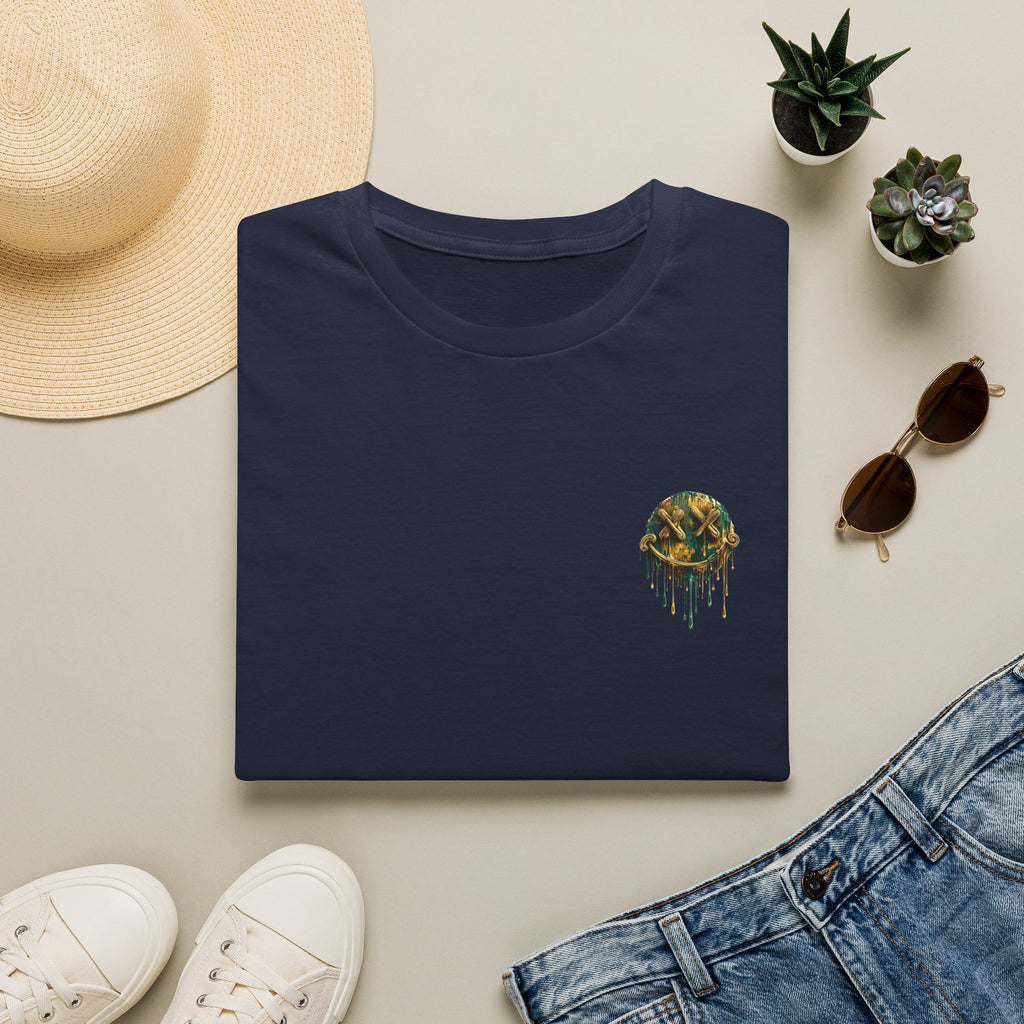 Mini Camo Drip T-Shirt — Small Chest Camouflage Graphic Tee