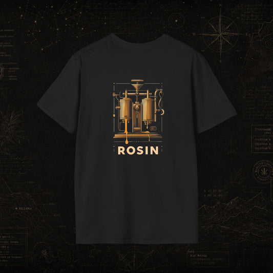 T-shirt THCOUTURE Camo Drip — imprimé camouflage poitrine, coton premium unisexe
