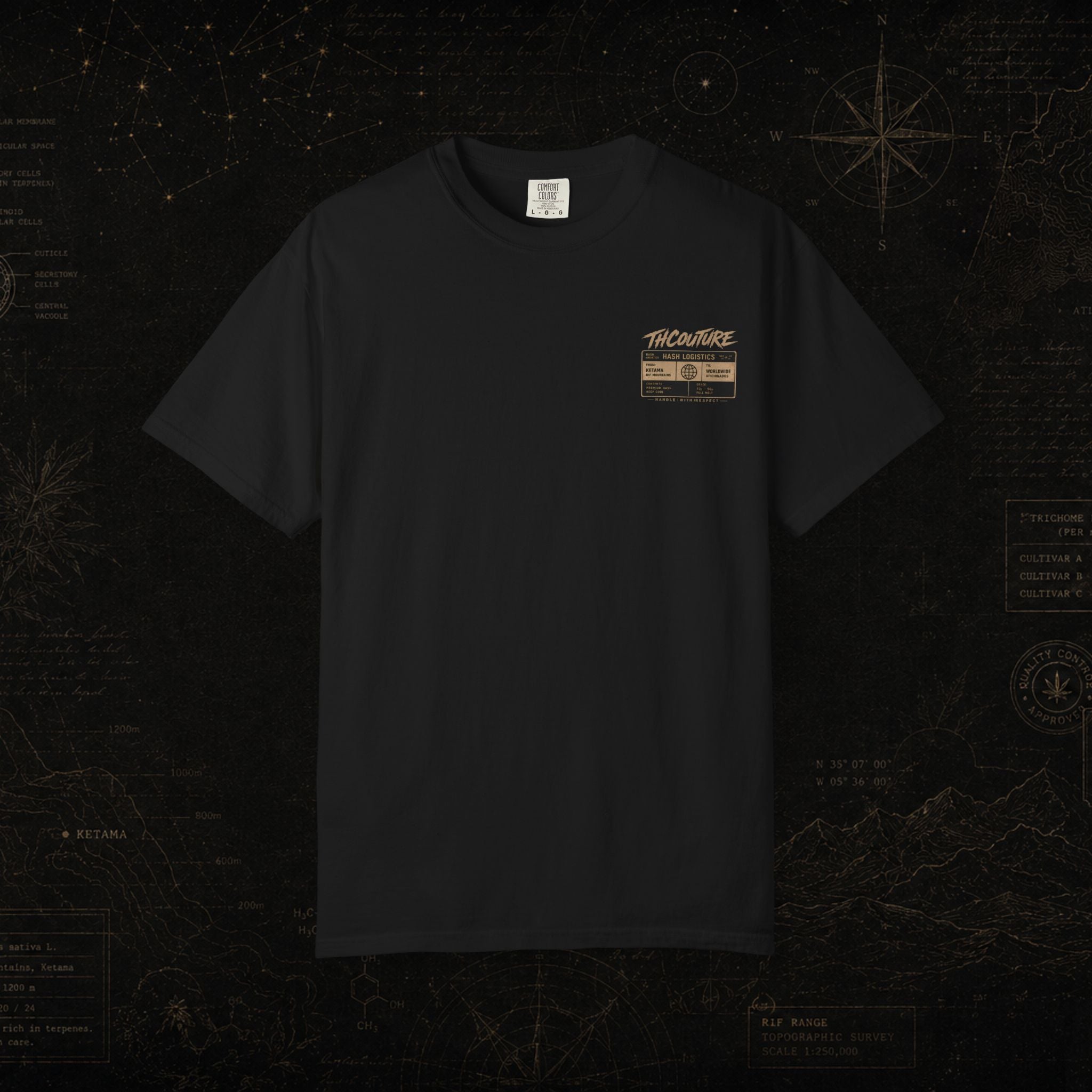 Passport RIF Graphic T-Shirt — Vintage Travel Pocket Print
