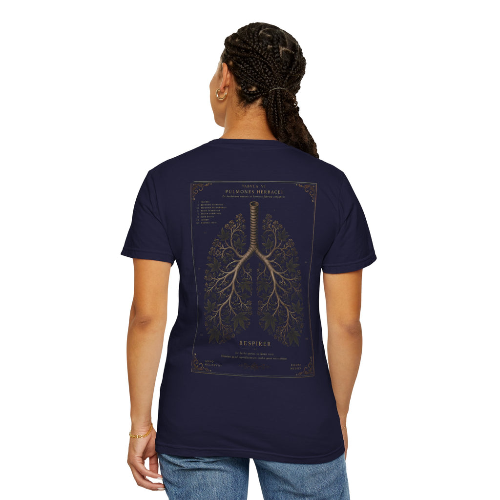 Anatomical Lungs T-Shirt — Botanical Respiratory Anatomy Graphic Tee