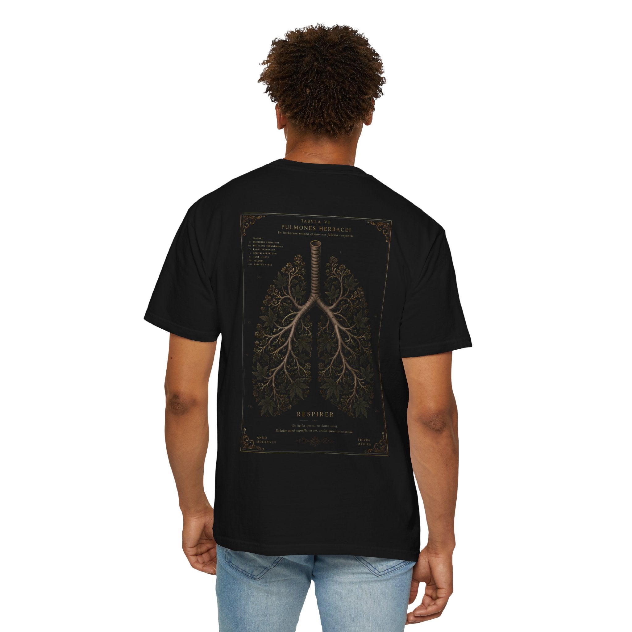 Anatomical Lungs T-Shirt — Botanical Respiratory Anatomy Graphic Tee