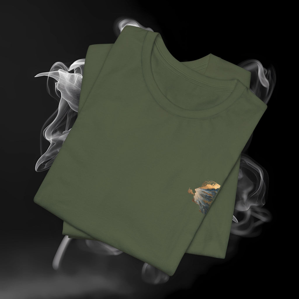 T-Shirt — Scenic Mountain Silhouette Tee (Back Print)