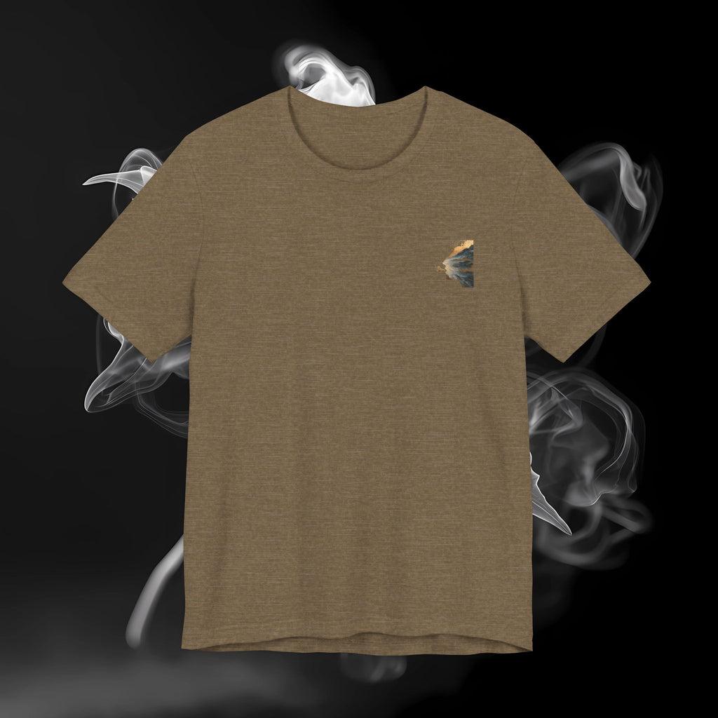 T-Shirt — Scenic Mountain Silhouette Tee (Back Print)