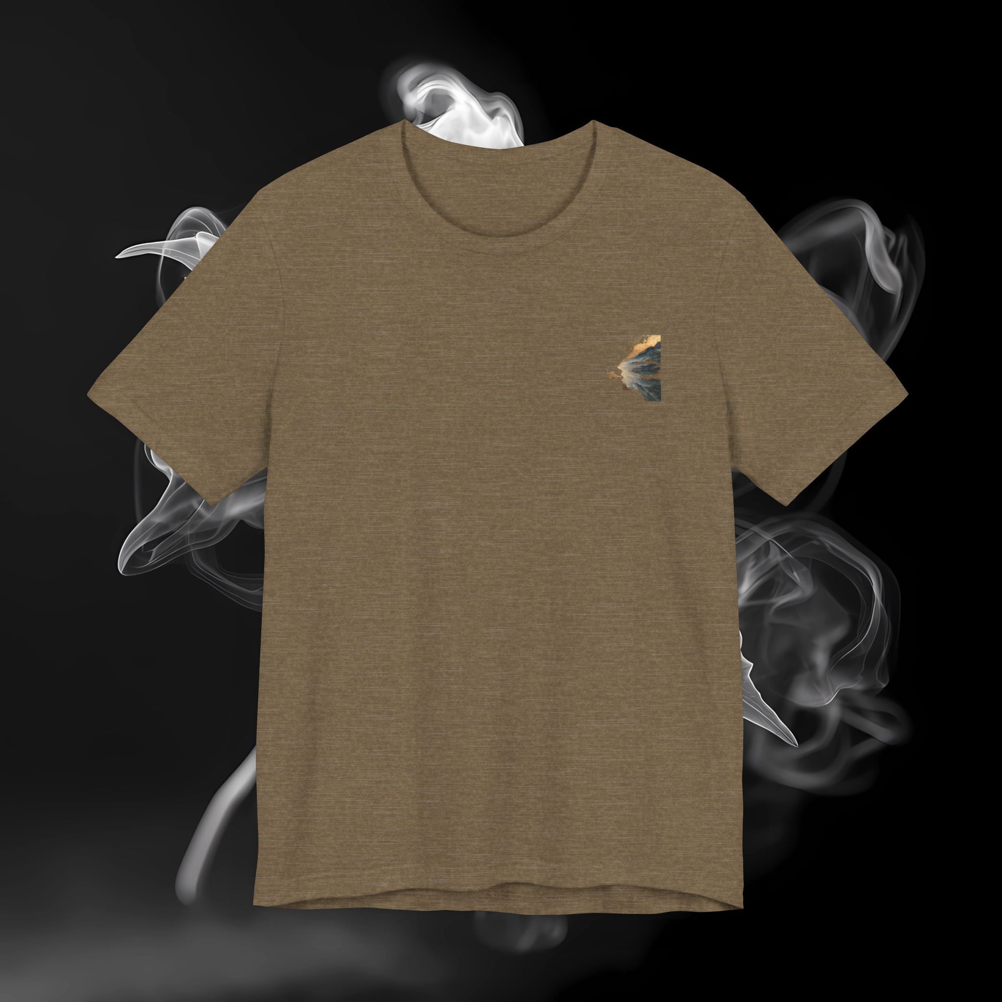 T-Shirt — Scenic Mountain Silhouette Tee (Back Print)